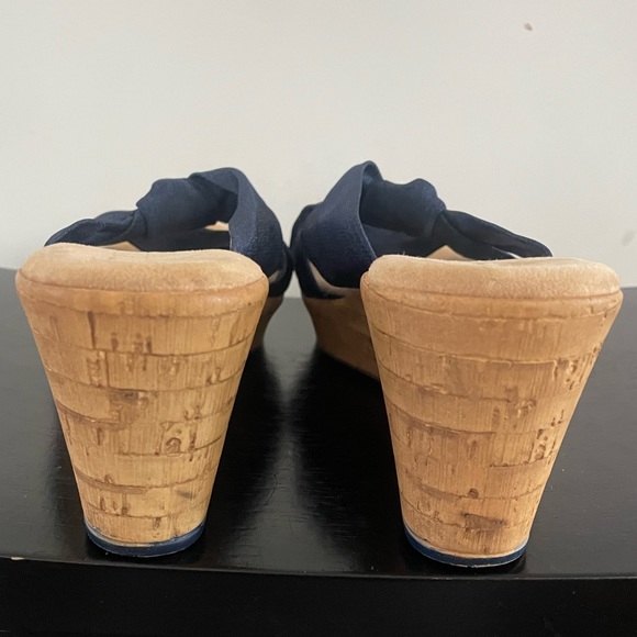 Navy wedges size 6.5. In original box - Picture 6 of 7